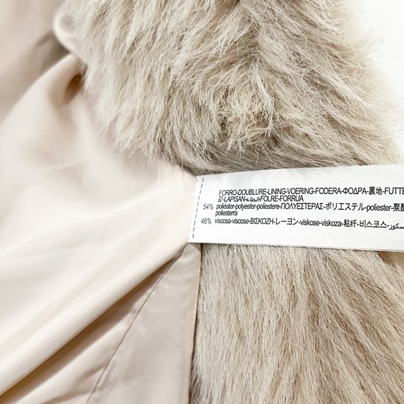 Zara Faux Fur Shaggy Jacket Size Medium - Picture 7 of 10